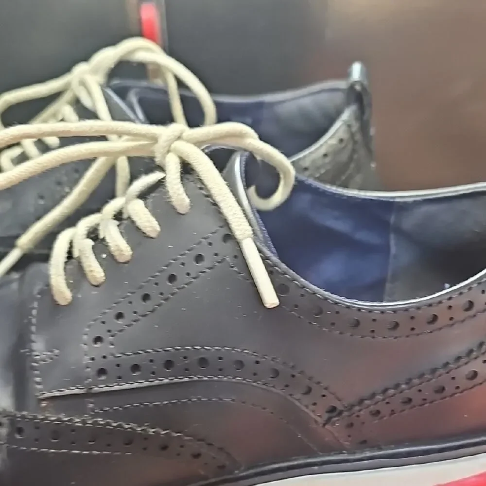 Cole Haan Men's Navy Brogue Oxfords